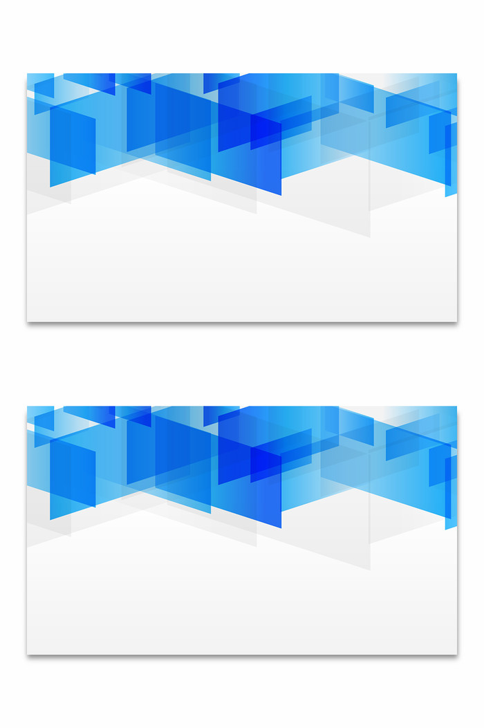 现代蓝色几何图形抽象背景矢量插图